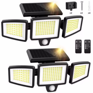 SZRSTH Solar Lights Outdoor - 210 LED 2500LM Waterproof Motion Sensor Security